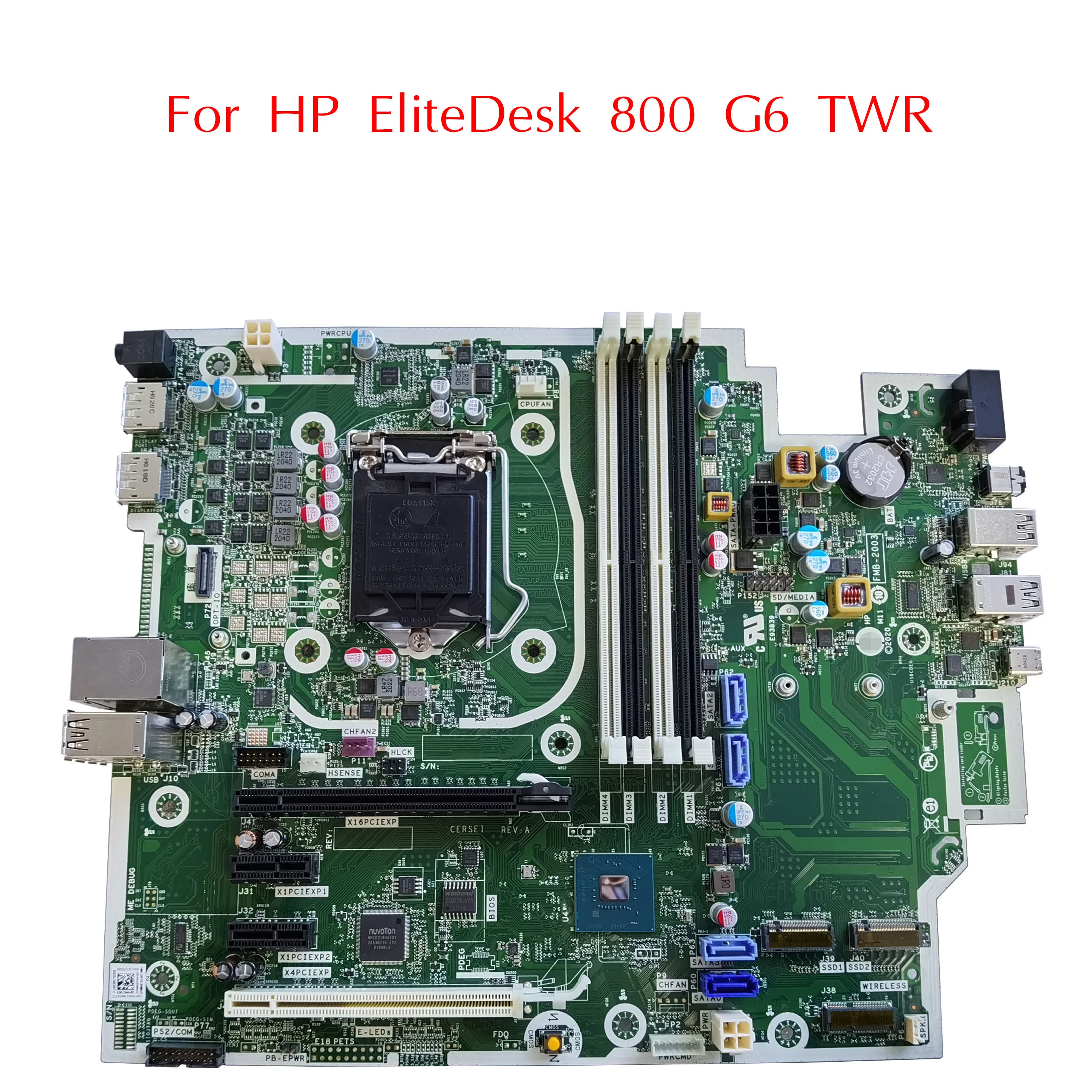 M08759-601 Used For HP EliteDesk 800 880 G6 TWR Motherboard M08759-001 L76450-001 FMB-2003 Q470 LGA1200 DDR4 100% Tested