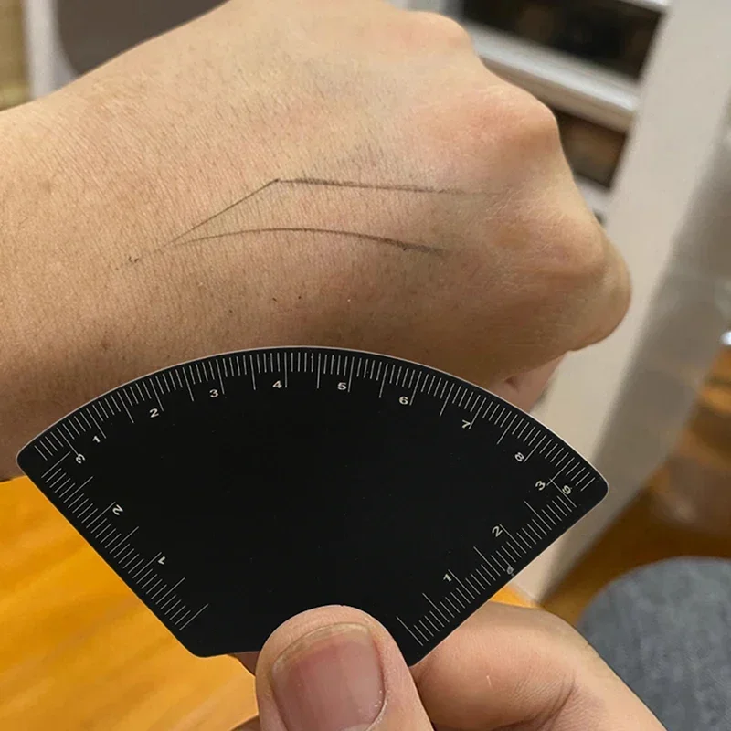 Snelle tekening aluminiumlegering wenkbrauw ontwerp liniaal microblading mapping tool vormgeven permanente make-up tekening gids liniaal tattoo