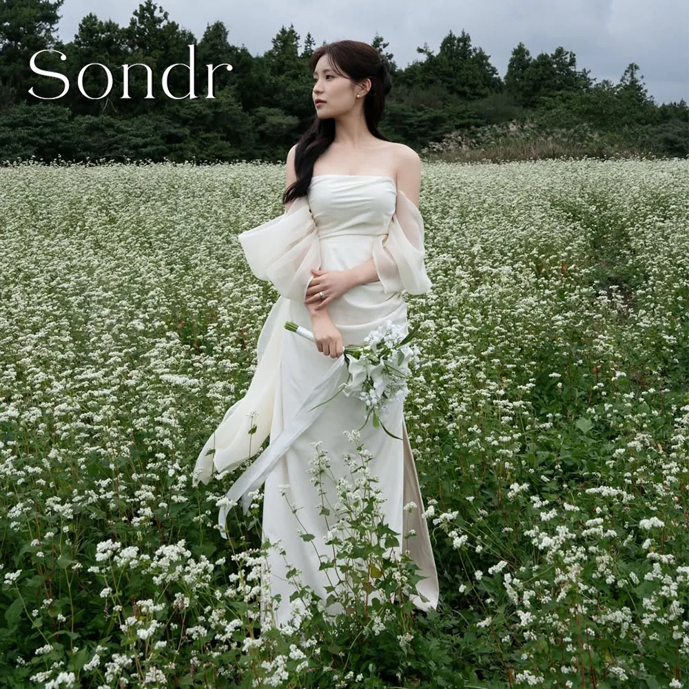 

Sondr Customized 2026 New Korean Wedding Dresses Off the Shoulder Elegant Photo Shoot Bridal Party Gown Bride's Snap Dresses