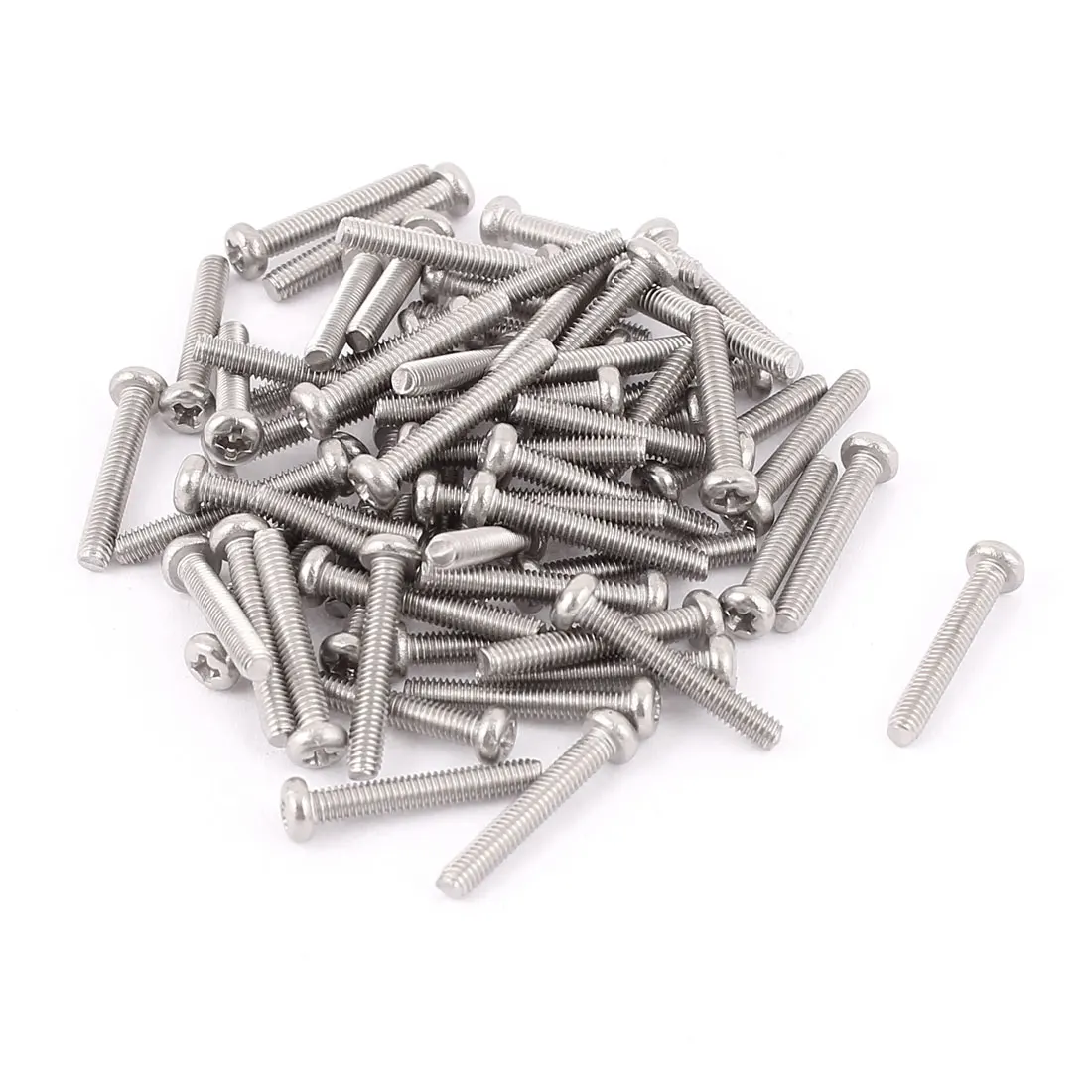 Uxcell 30/60pcs M2 M2.5 M4 M5 304 Stainless Steel Crosshead Phillips Round Head Screws Bolt Machine Screw