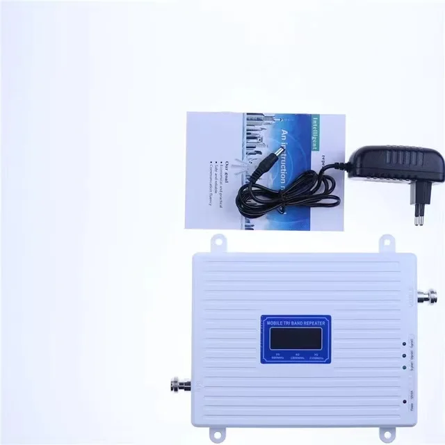 Three Networks 4G/5G Mobile Phone Signal Amplifier (1800/2100/2600MHz) Signal Enhancement Transmitter