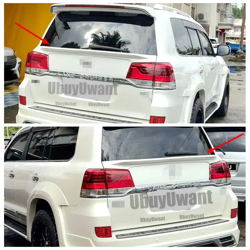 

ABS Material Car Rear Trunk Wing Accessories Body Kit For Toyota Land Cruiser LC200 4000 4700 4600 Spoiler 2008 09 2010 11-2019