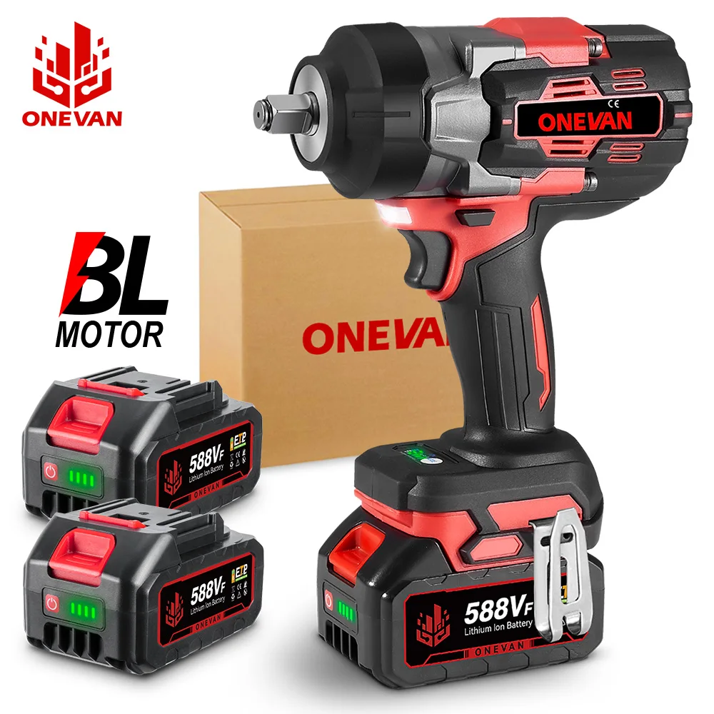 ONEVAN 2800N.M Brushless Electric Impact Wrench 1/2 