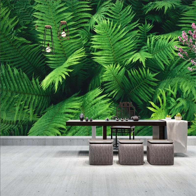 

Custom Tropical Plants Turtle Leaves Photo Wallpaper Restaurant Coffee Shop Living Room Bedroom Decor Mural Wall Paper 3D