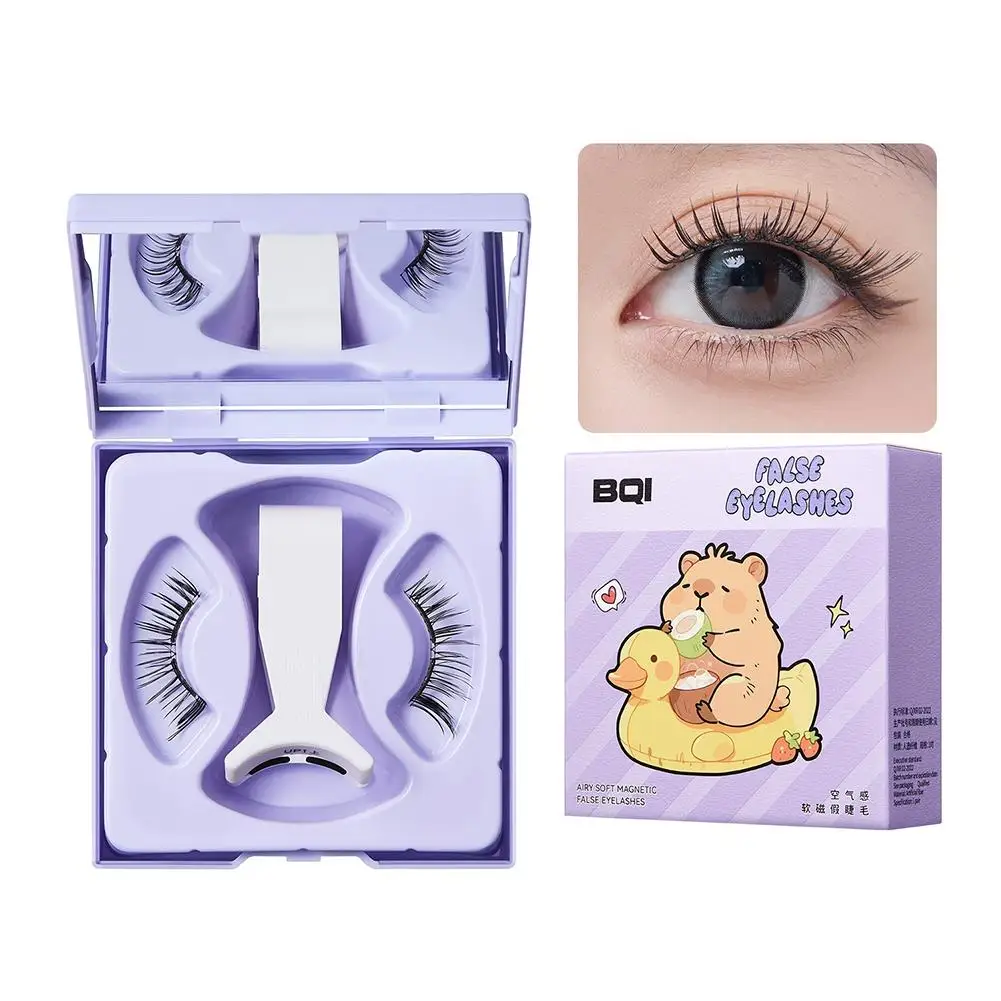 الرموش الصناعية المغناطيسية الطبيعية مجعد سميكة Oft الرموش الصناعية المغناطيسية في صندوق واحد رمش تمديد أداة ماكياج #1