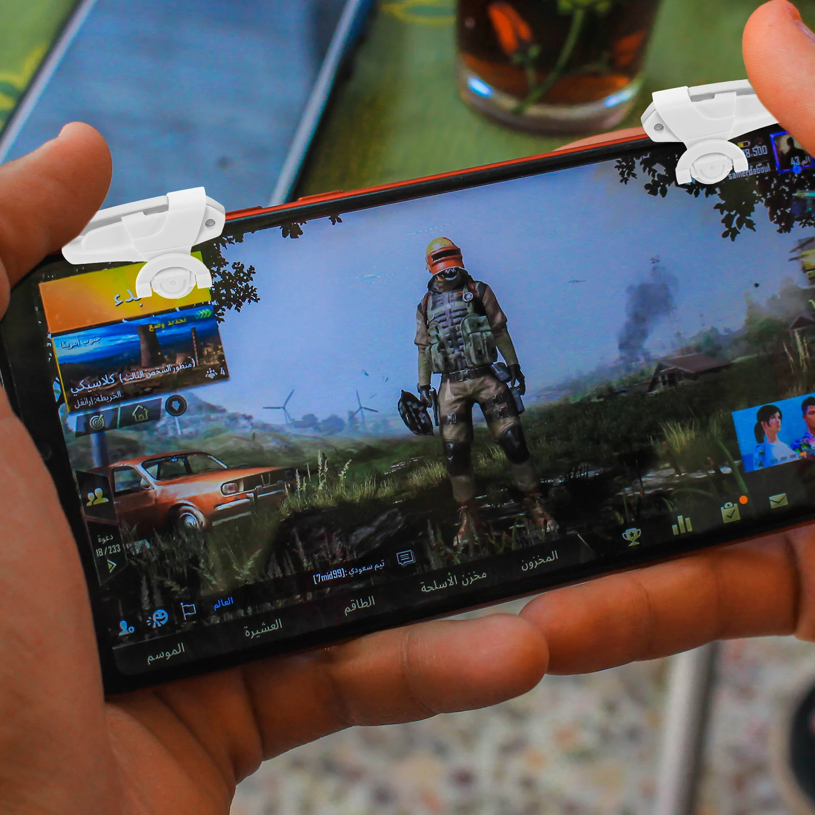 1Pair Mobile Game Trigger Phone Shooting Button Controller Durable Lightweight Portable Gaming Accessories Game Trigger