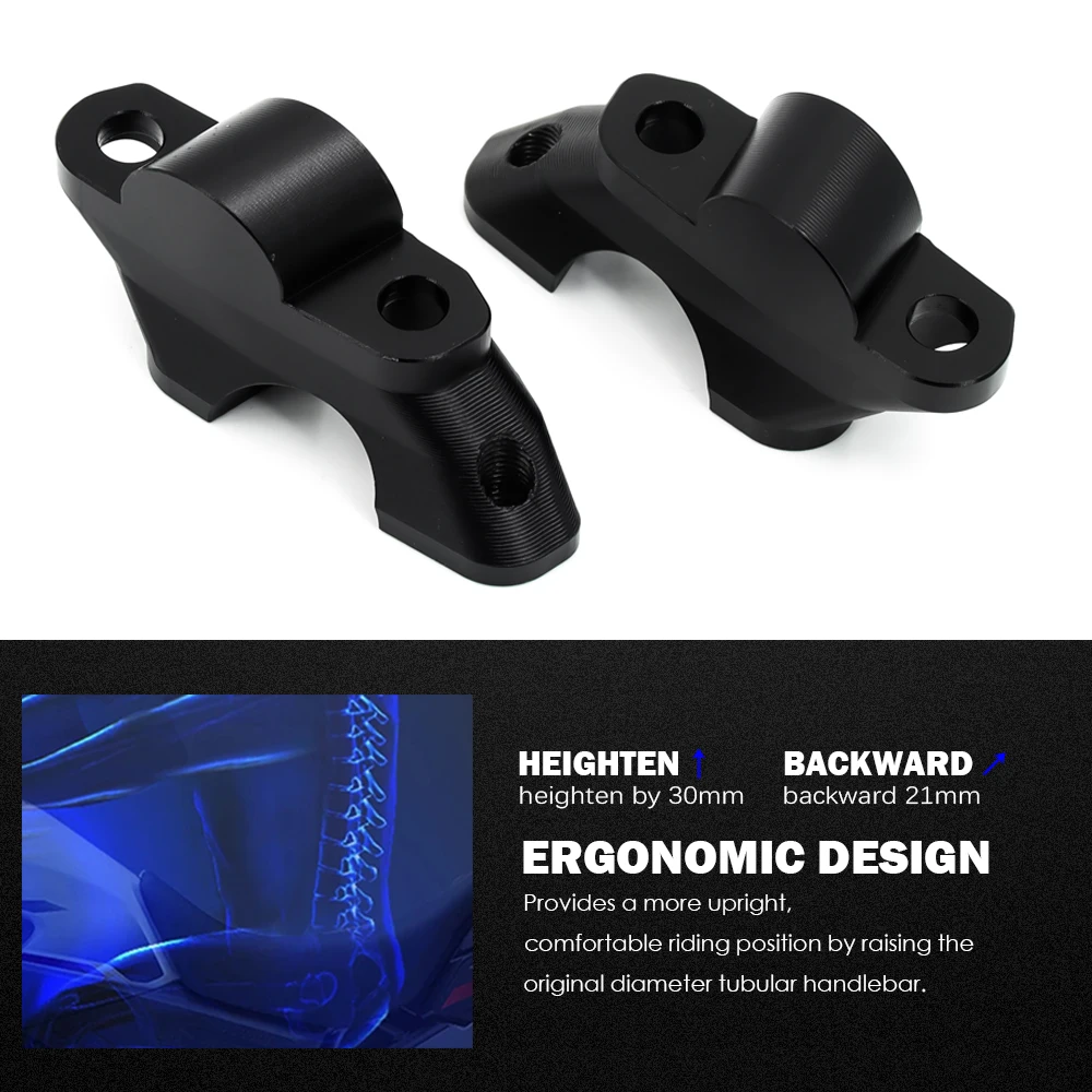 For Tiger Sport 660 Accessories 2022-2023 Motorcycle Handlebar Risers Mounting Handle Bar Clamp Extend Adapter CNC Aluminum