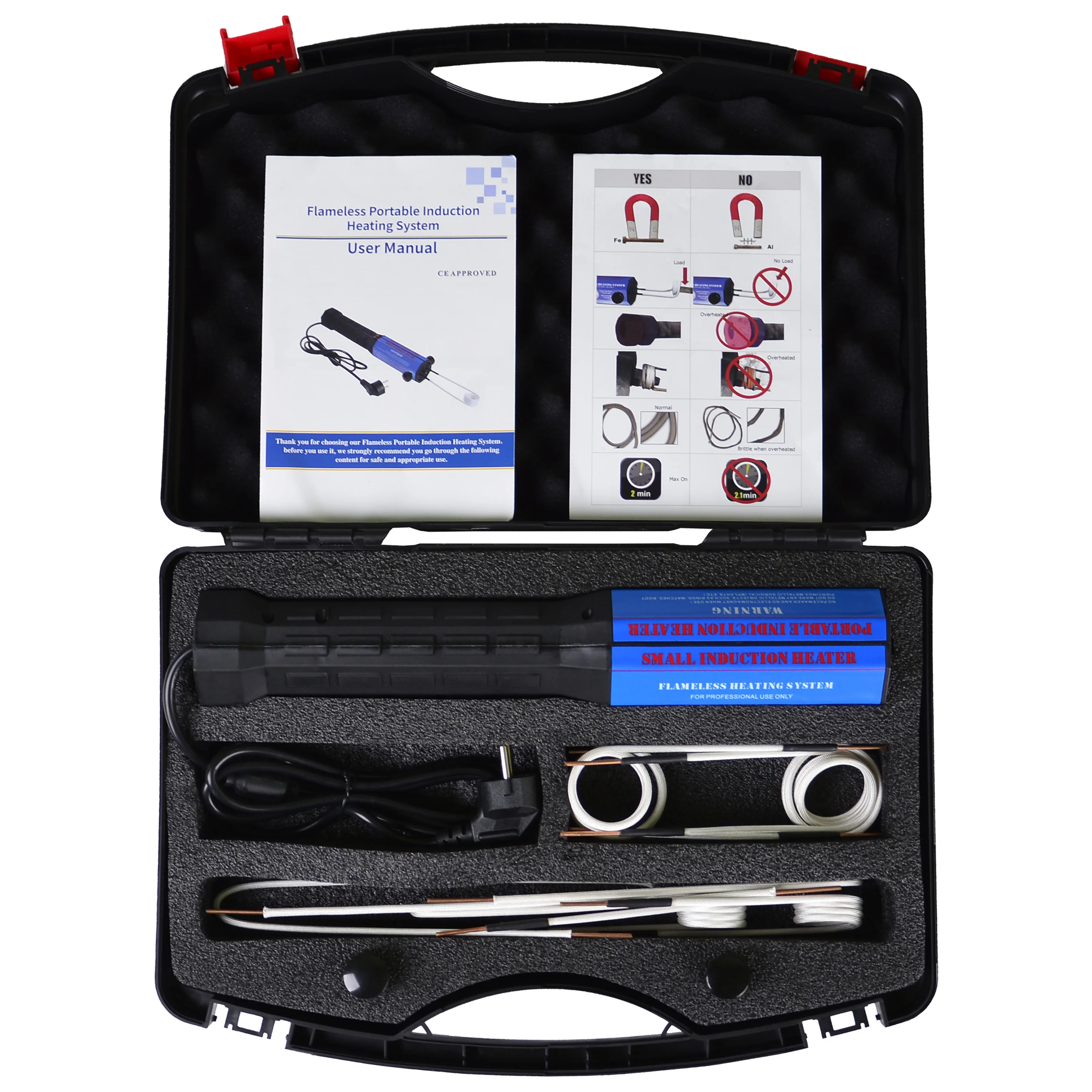 1300 واط المغناطيسي جهاز تسخين حثي عدة السيارات عديمة اللهب الحرارة التعريفي آلة التدفئة 8 لفائف أداة إصلاح السيارات