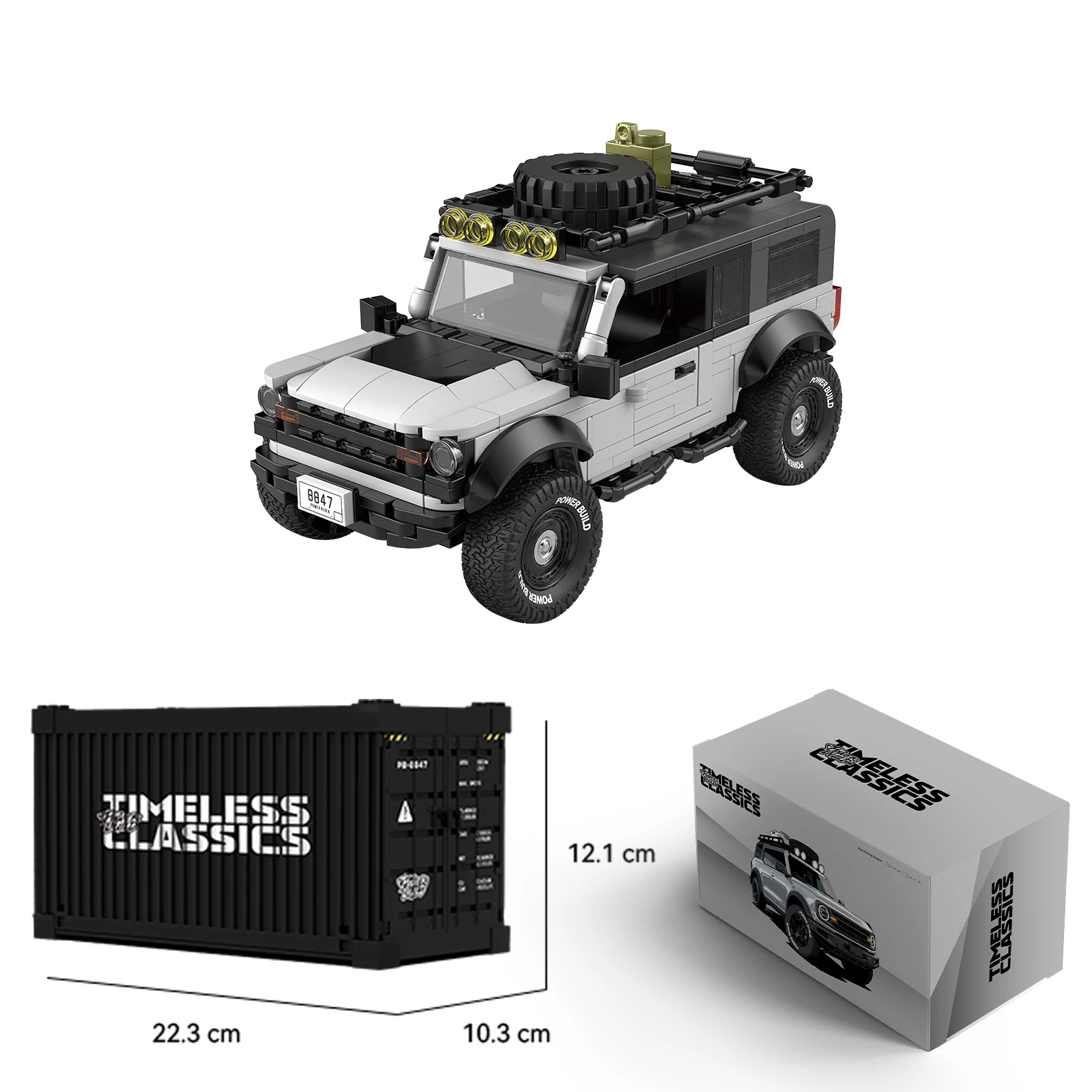 1:32 MOC vehículo todoterreno técnico de bloques de construcción modelo velocidad coche de carreras ladrillos montaje juguete niños regalo de Navidad PB8812