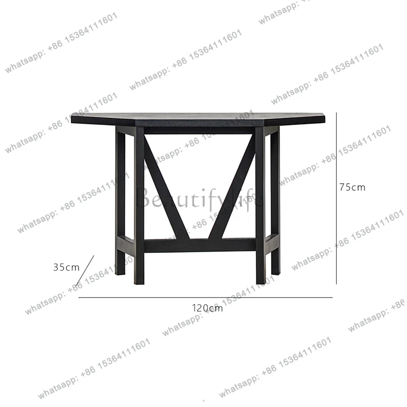 Minimalist Narrow Console Tables Elegant Italian Slim Rustic Console Tables Premium Corner Console Meuble Furniture Living Room