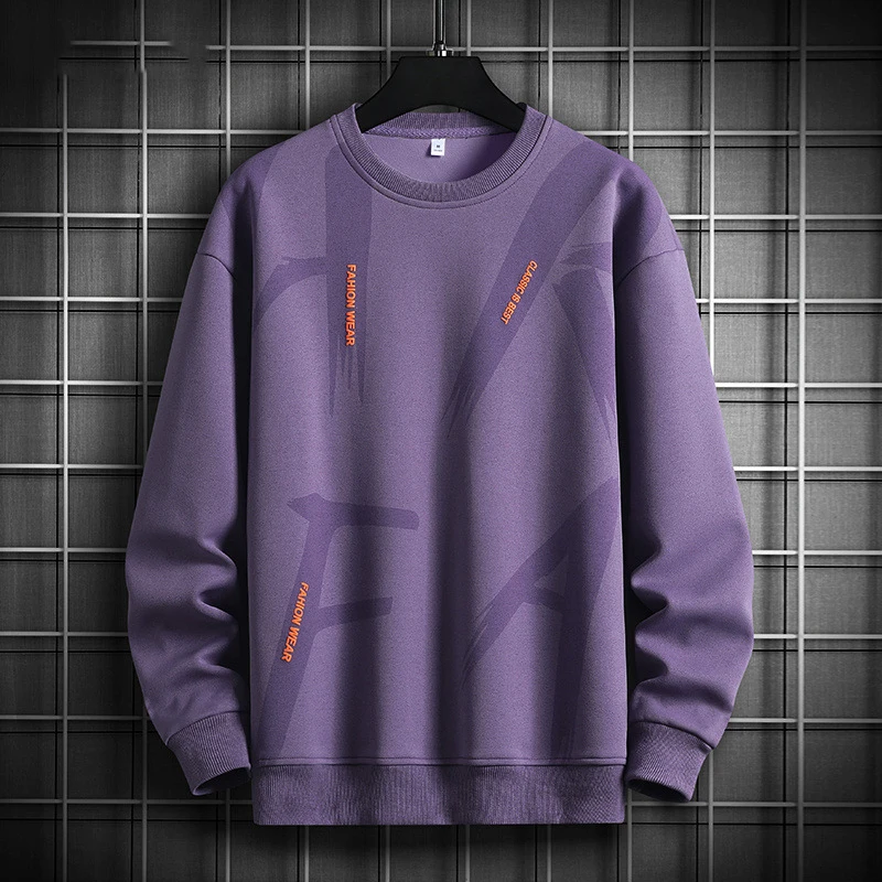 8XL Plus Size Sweatshirts Men Spring Autumn Sweatshirt Fashion Casual O-neck Pullover Male Big Size 8XL