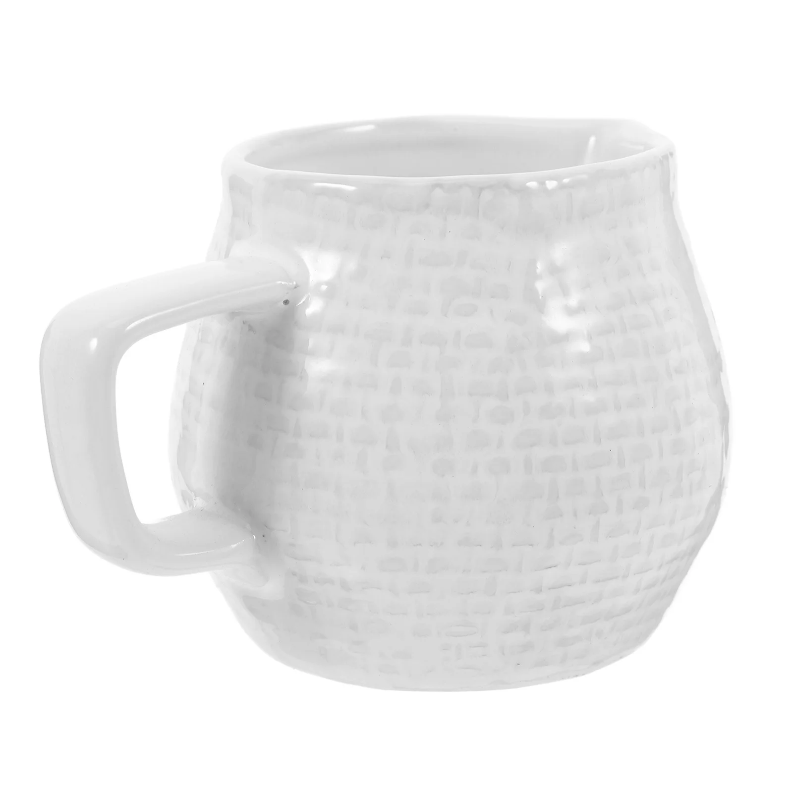 

Ceramic Milk Jug Handle 150Ml Porcelain Creamer Pitcher Mini Milk Container Coffee Tea Frothing Pitcher Syrup Dispenser