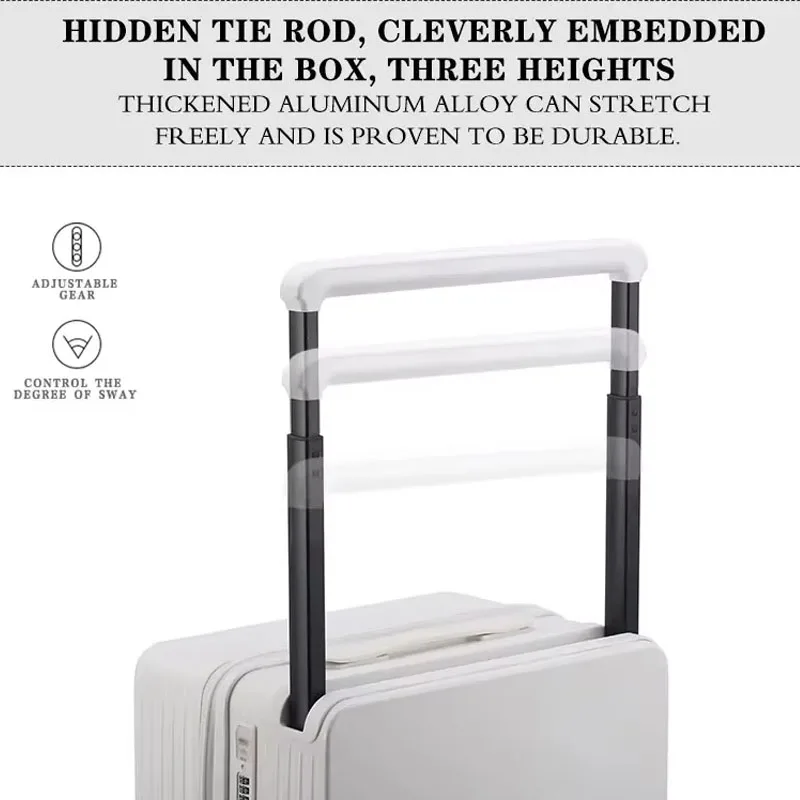 Manufactory PC  Travel Trolley Case Durable Men Combination Case Small Size Boarding Case Luggage Suitcase with USB