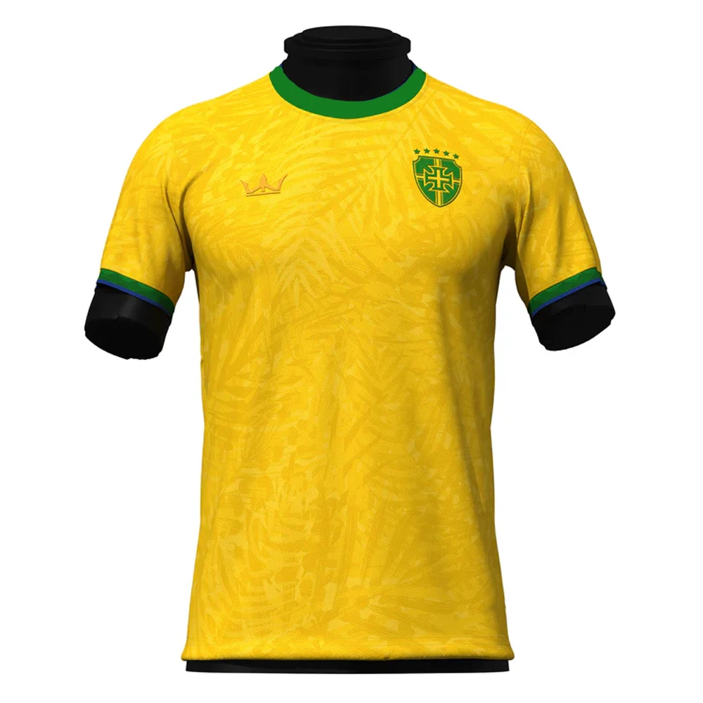 2024 Hot Selling Brazil Limited Edition Mens Football Shirt Youth Kids Training Soccer Short Sleeve Uniform Breathable Jersey