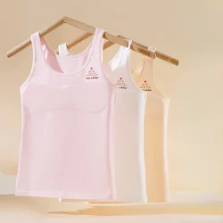Girls Underwear Big Children's Breathable Training Bras Cartoon Print Crop Tops 2024 Puberty Teenagers Cami Clothing