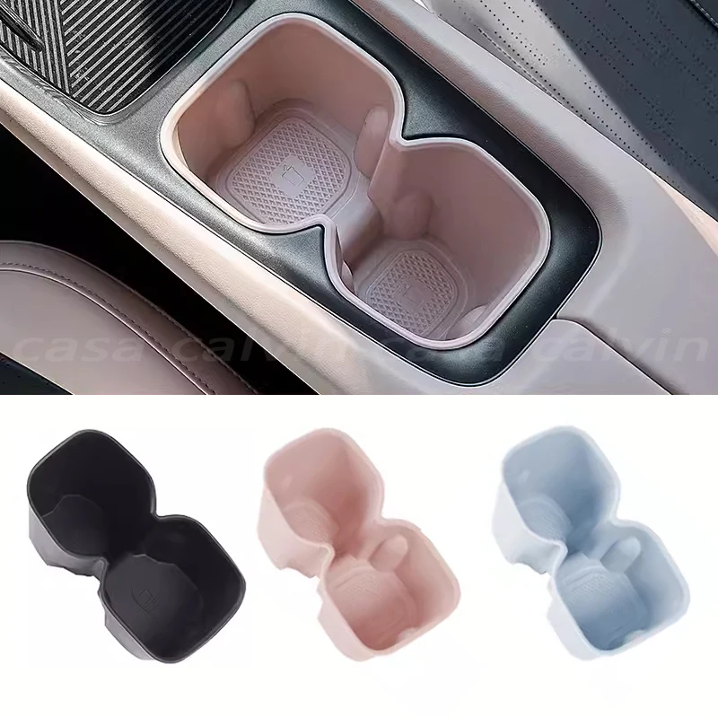 For BYD Seagull Car Water Cup Holder Storage Box Anti-slip Pad Fixed Beverage Holder Garbage Box Auto Interior Accessories