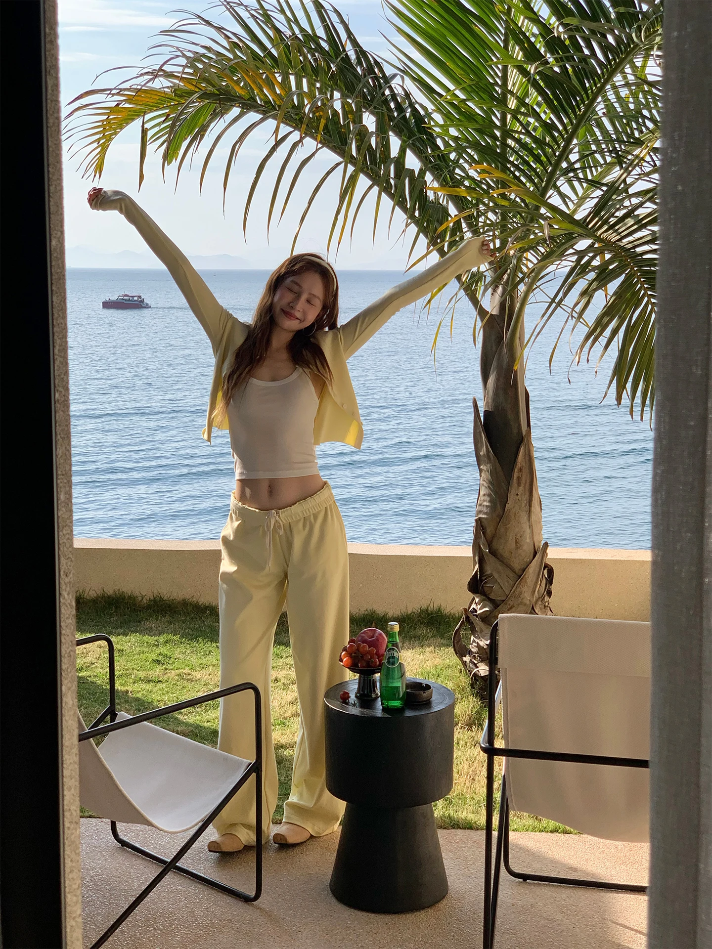 

Bluetique 226 2000 Blueberry Ice Lemon Relax Light Oxygen Refreing Lazy Set Cotton Spring Collection Women's Ensemble