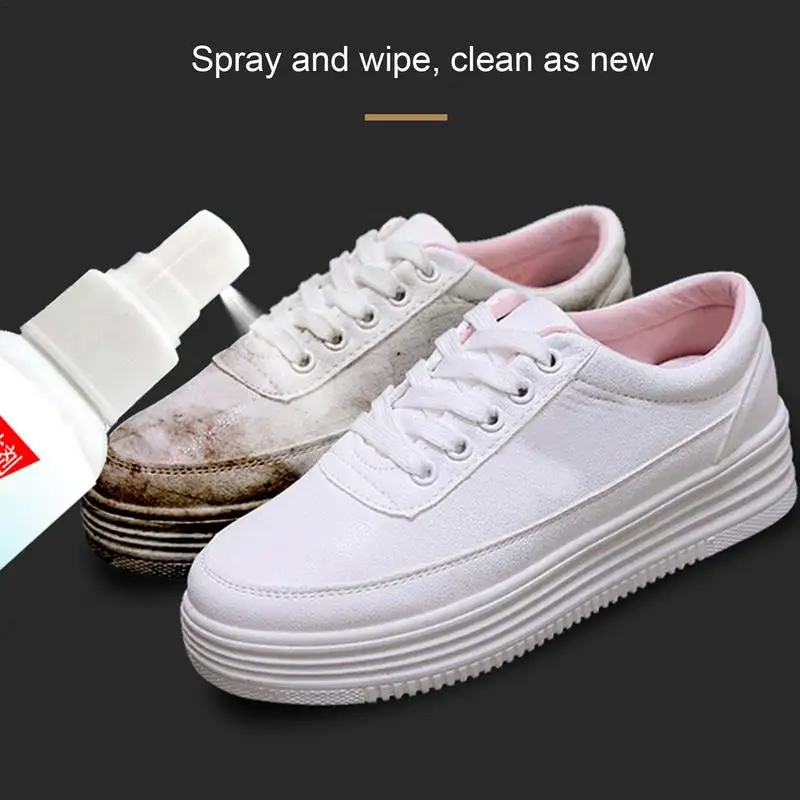 Shoe Cleaner Spray White Boot Cleaning Agent Yellow Stain Remover For Sneakers Waterproof Cleaning Spray household cleaning tool