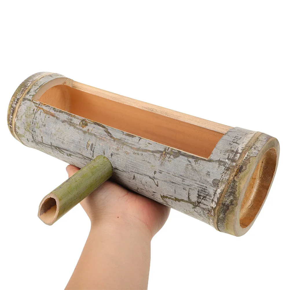 

Bamboo Aquarium Water Fountain Waterfall Pond Spitter with Spout Japanese Zen For Garden Aquarium Pond Decoration Accessories