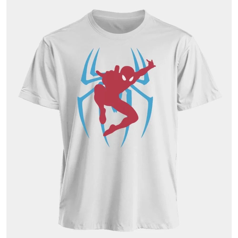 تي شيرت مارفل للرجال والنساء سبايدر مان صيفي أمريكي للربيع والخريف جديد كبير الحجم موضة هاراجوكو بأكمام قصيرة