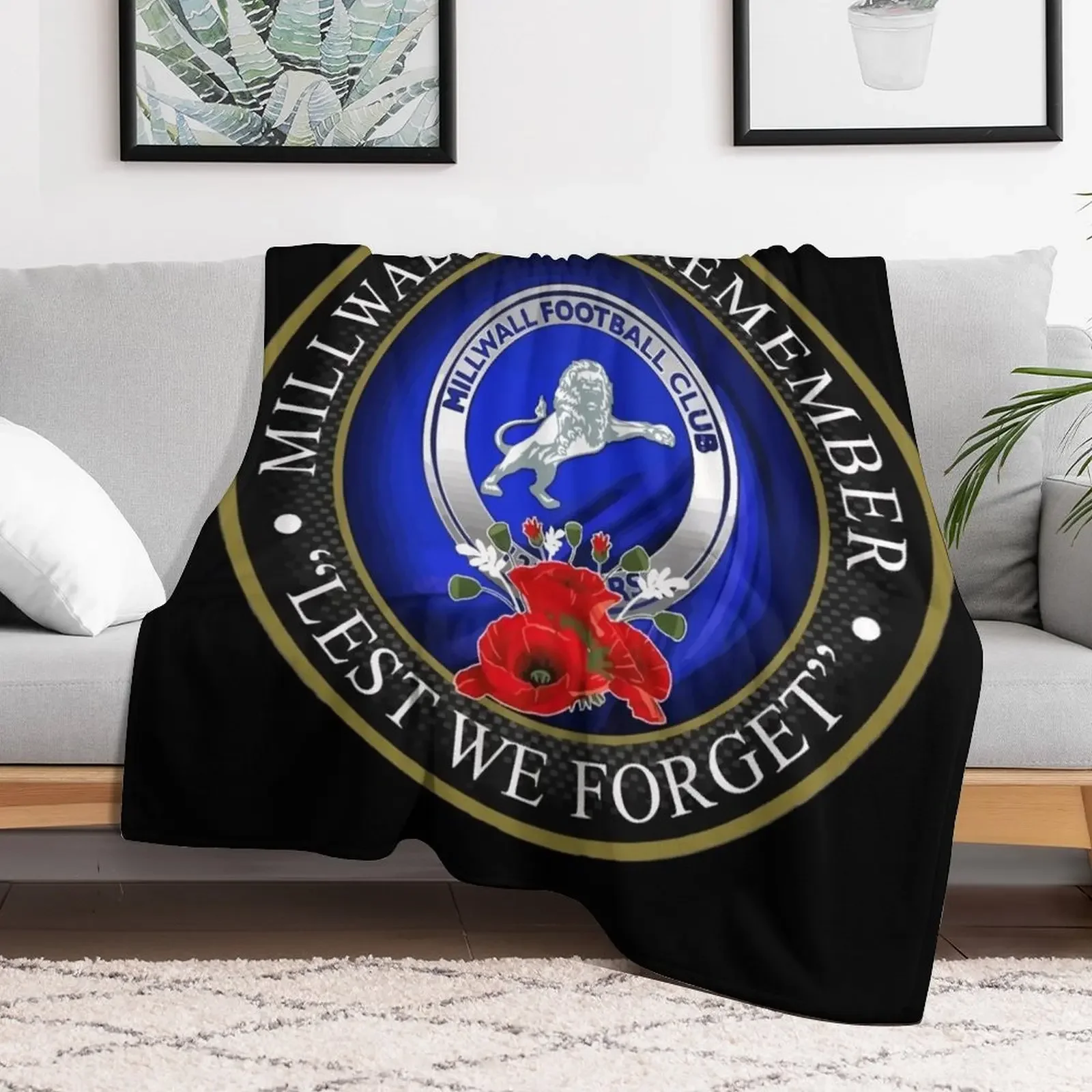 Millwall Fans Remember Throw Blanket Multi Purpose Soft Warm Blanket for Home Travel