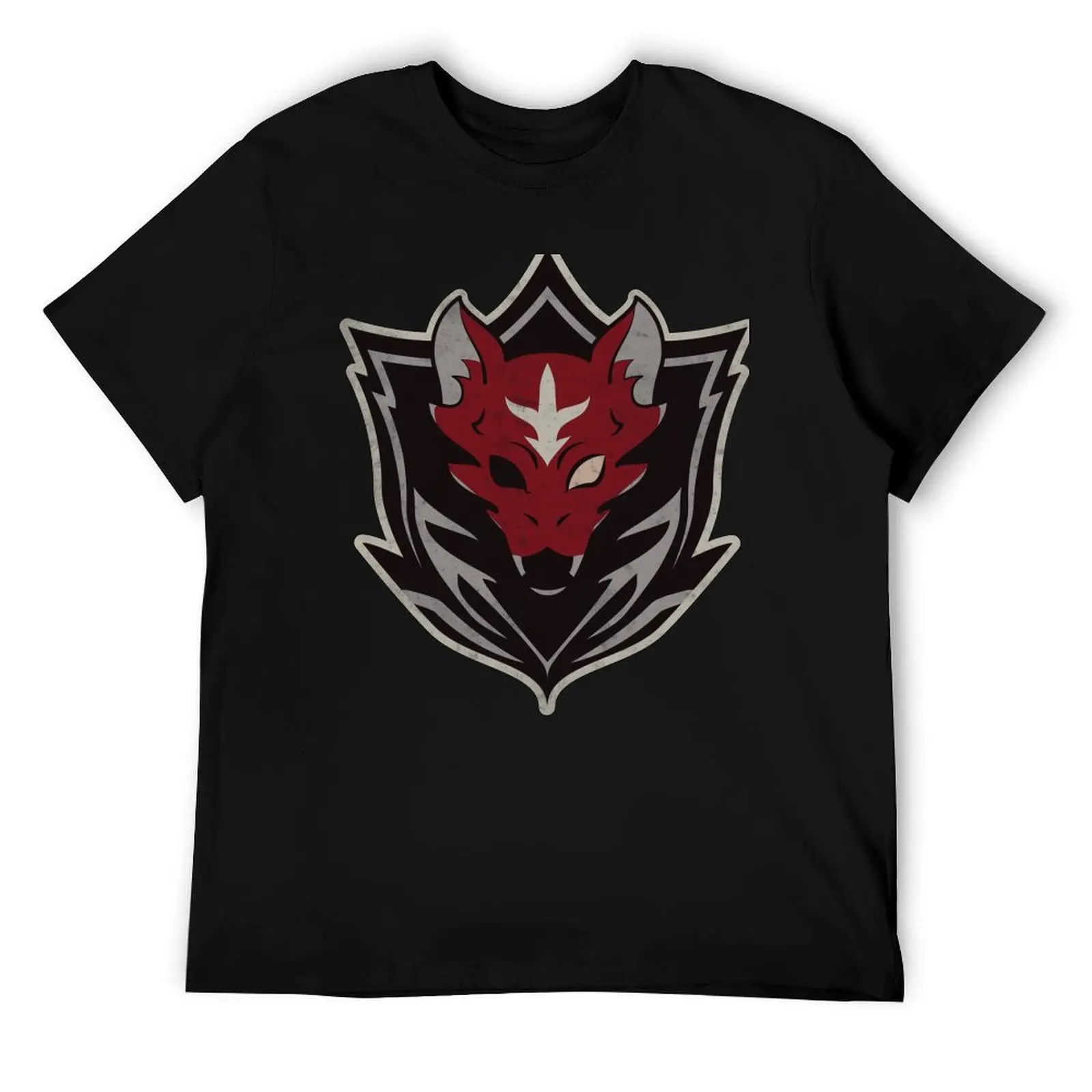 

Gundam: Requiem for Vengeance Red Wolf Squadron Insignia (Distressed) T-Shirt black cotton t-shirt plain for man package T-Shirt
