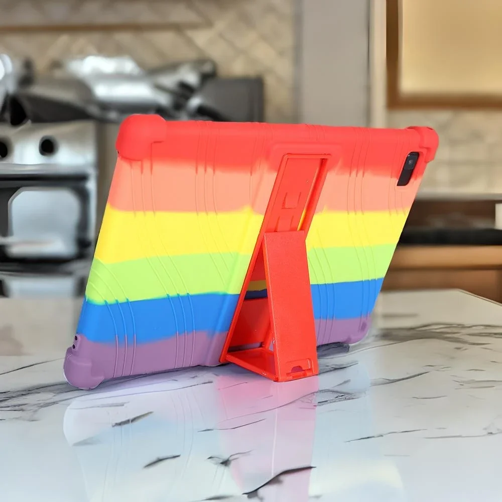 

Case For Teclast M40Pro 10.1 Inch Tablet Safe Shockproof Silicone Stand Cover
