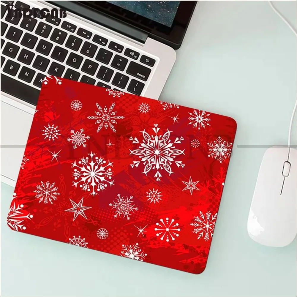 christmas snowflakes Mousepad 25x29cm Small Gaming Gamer Desk Mat Keyboard Pad Decoration Mause Pad Office Desk Accessories