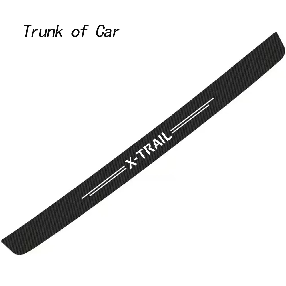 Car Door Sill Carbon Fiber Sticker Threshold Side Anti Scratch Tape Waterproof Decal for Nissan X-trail Car Styling
