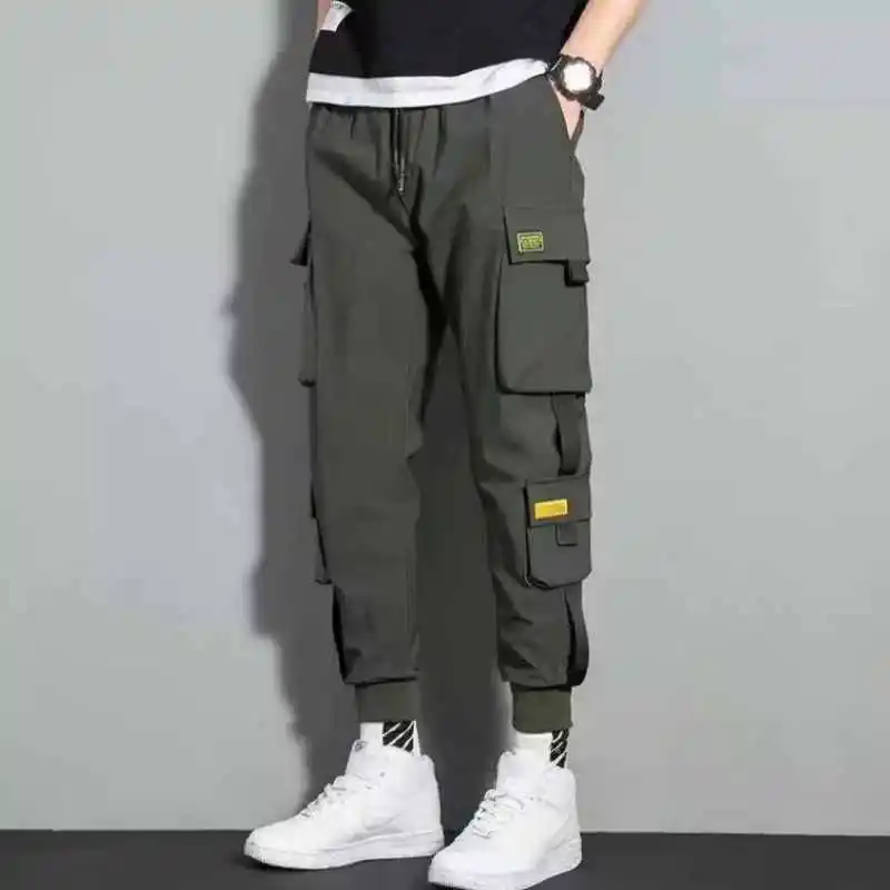 Fashion Multiple Models New Multi Pocket Drawstring Pants Men's Casual Cargo Pants Summer Outdoor Hip Hop Sweatpants Men Women