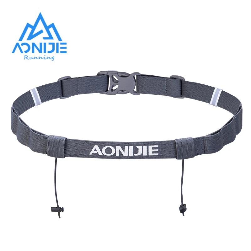 AONIJIE E4076 Unisex Triathlon Marathon Race Number Belt With Gel Holder Running Belt Cloth Belt Motor Running Outdoor Sports