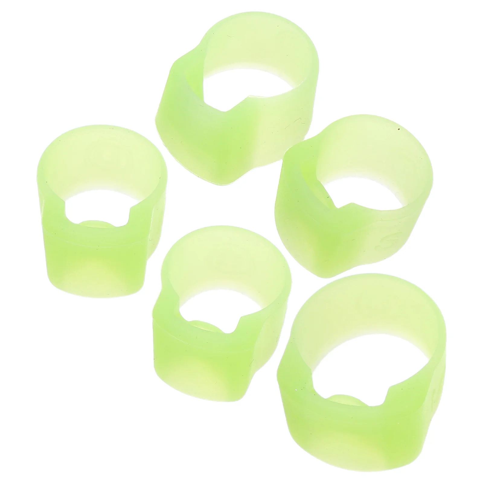 

5 Pcs Pipa Nail Set Silicone Finger Protectors Accessories Stringed Musical Instruments Nails Silica Gel Zither Picks Board