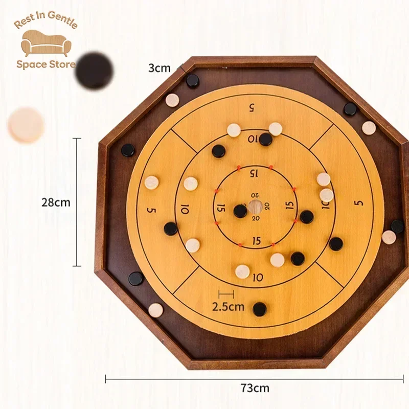 Crokinole Board Game Children's Stress Relief Puzzle Toy Canada Chess Intelligence Decompression Entertainment Crokinole