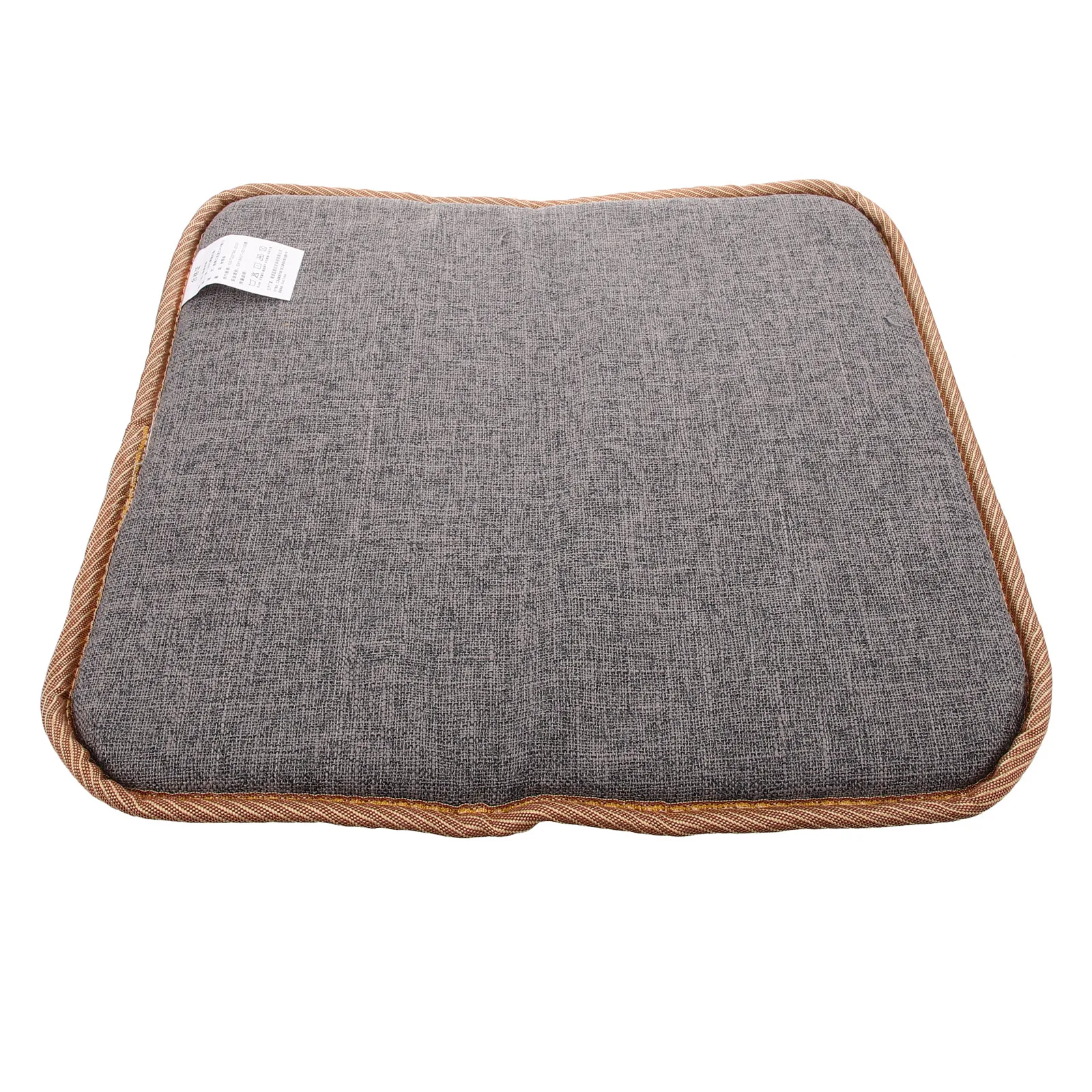 

Breathable Cooling Car Seat Pad 40x40 Double Sided Circle Brown Linen Grey Cushion for Driving Office Chair Seating