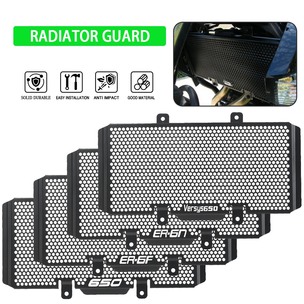 Radiator Guard For Kawasaki ER6F ER6N 2009-2010-2011-2012-2013-2014-2016 Radiator Grille Guard Cover Ninja 650F/650N 2012-2016