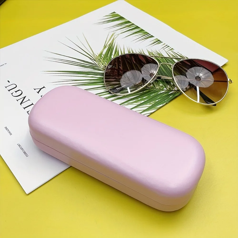 A stylish hard glasses case with sturdy snap closure and soft lining, portable and stylish, suitable for daily use and travel image 5