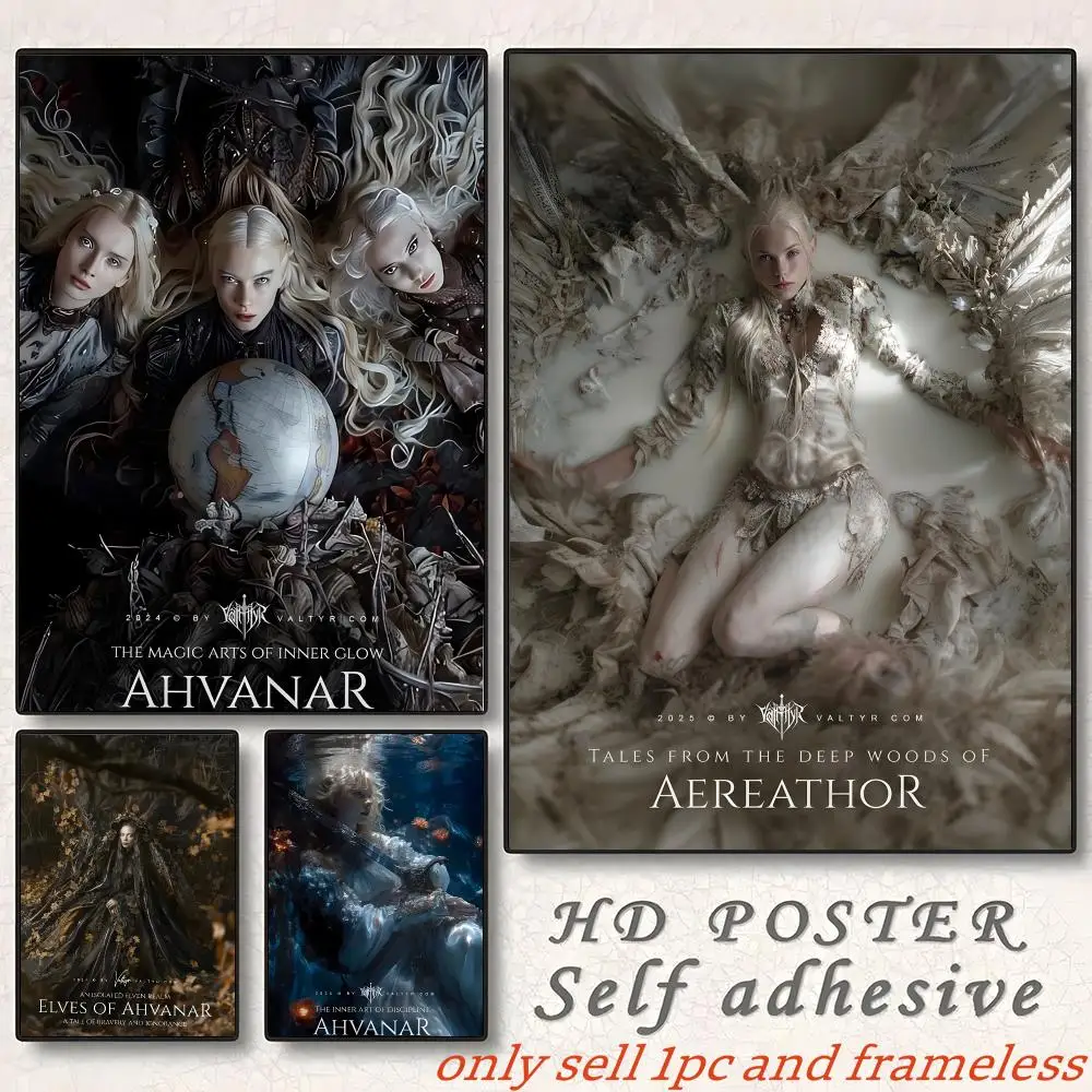 L-Legend Of The Dark Elf E-Elven Realm Ahvanar Poster Home Living Bed Room Bar Hallway Sticky Wall Art Printing Aesthetic Decor