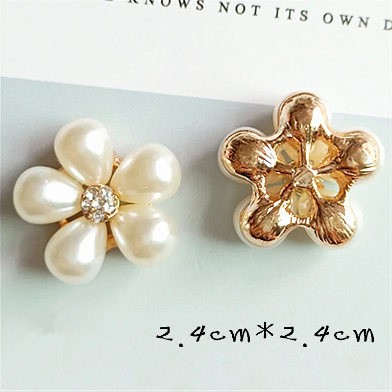 10 قطعة أزرار اللؤلؤ حجر الراين سبيكة فتاة الشعر بطاقة دعوة الزفاف أزرار الزخرفية فستان الحرف مجوهرات اكسسوارات