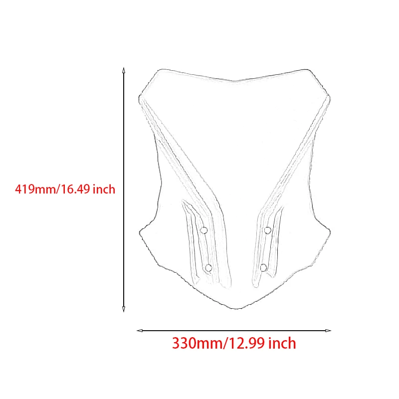 17-24 G310GS Motorcycle Windshield Windscreen For BMW G 310 GS 2017-2024 Double Bubble Screen Deflector