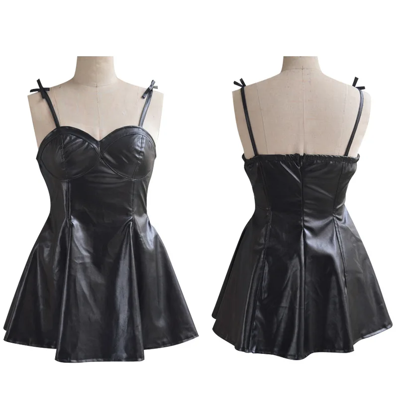 

Future Diary Yuno Cosplay Dress Anime Character Costume Black Leather Skirt Daily Cosplay Outfit