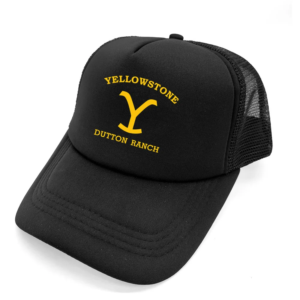 Yellowstone Dutton Ranch Trucker Caps Funny Hat Baseball Cap Cool Summer Mesh Net Caps For Man Women MZ-294