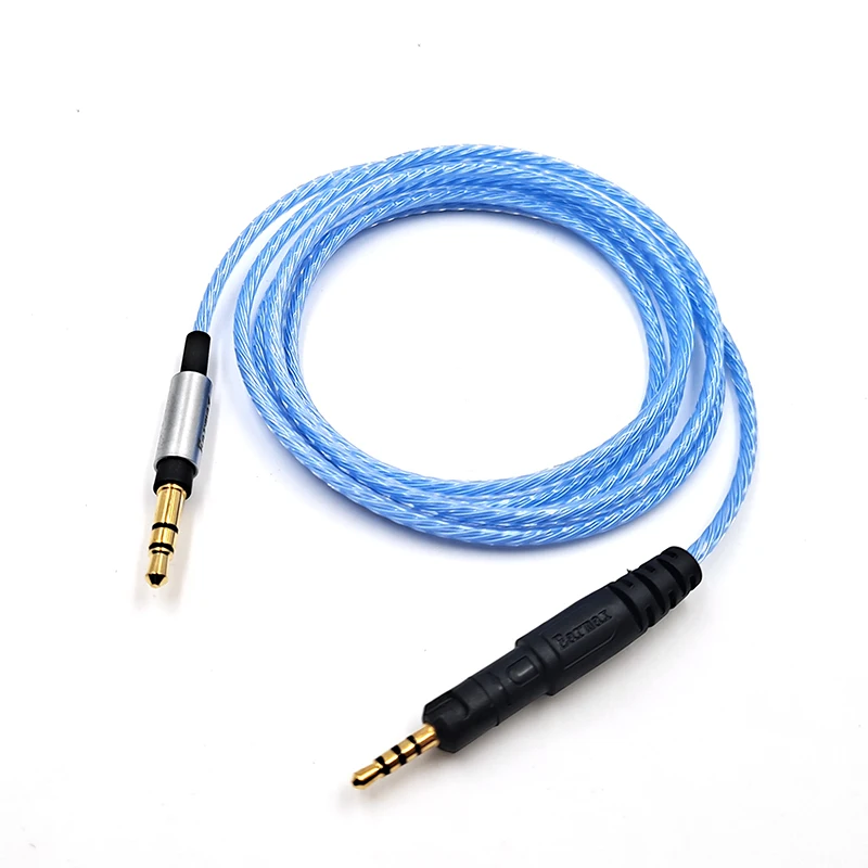 For Audio Technica ATH-M40X M50X M60X M70X Sennheiser HD2.30 HD560S Earphone Replaceable 3.5mm to 2.5mm Silver Plated Cable