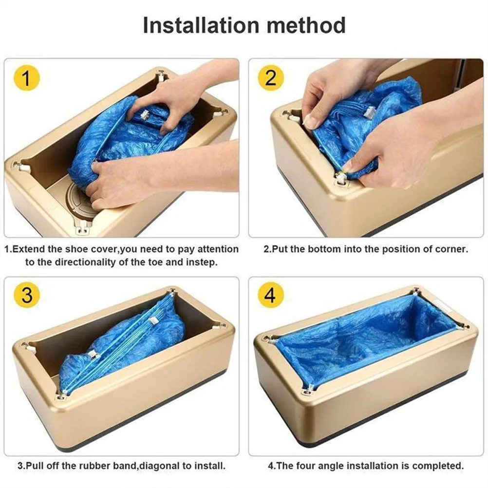 100pcs Disposable Shoe Covers T-Buckle Design Waterproof Anti-Slip Breathable For Home Hotel Office Floor Protection Shoe Cover