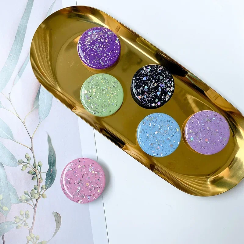 Pop Grip 3D Finger Phone Holder Grips Tok Sockets Starry Sky Glitter Drop Glue Mobile Phone and Tablet Universal Lazy Holder image 4