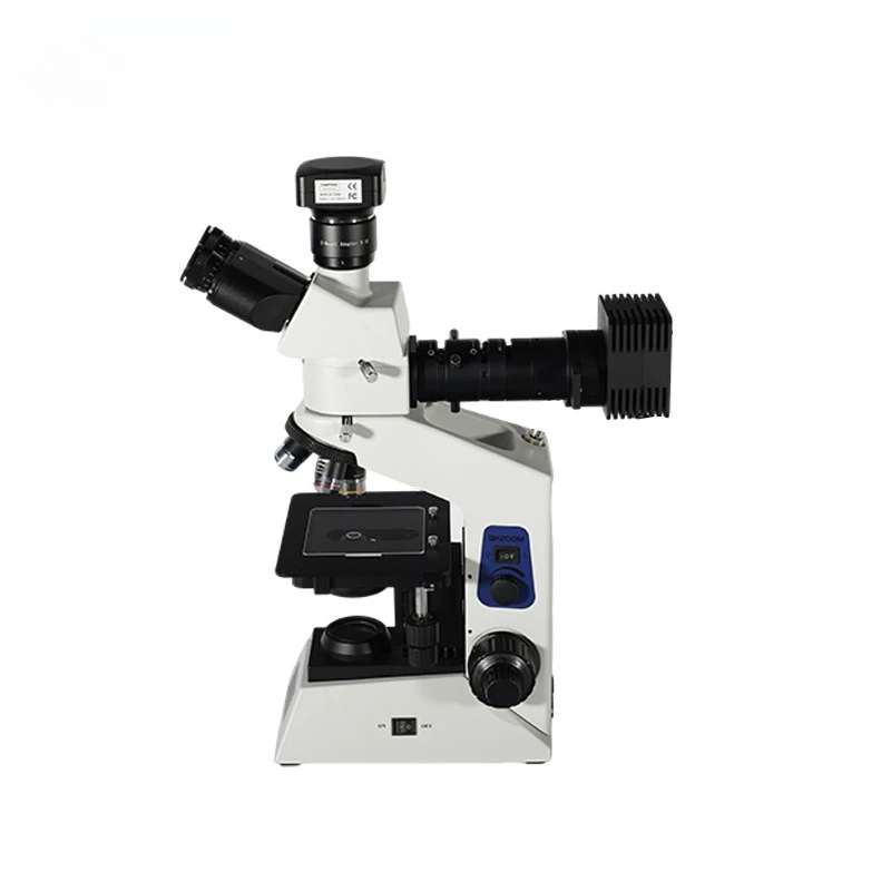 مجهر ميتالوغرافي رقمي لأشباه الموصلات الضوئية طبقة رقيقة المواد المعدنية لوحة دوائر كهربائية القياس التجريبي