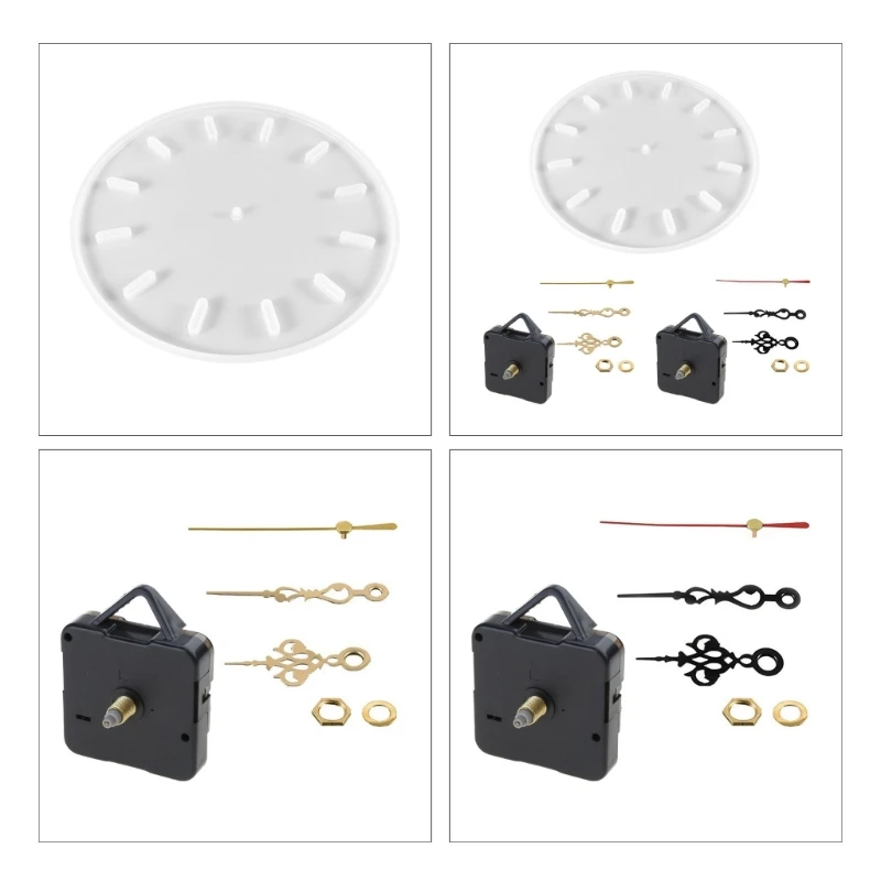 

DIY Clock Resin Molds Round Silicone Mold DIY Epoxy Silicone Resin Molds with Dial Accessories for Jewelry Making Tools