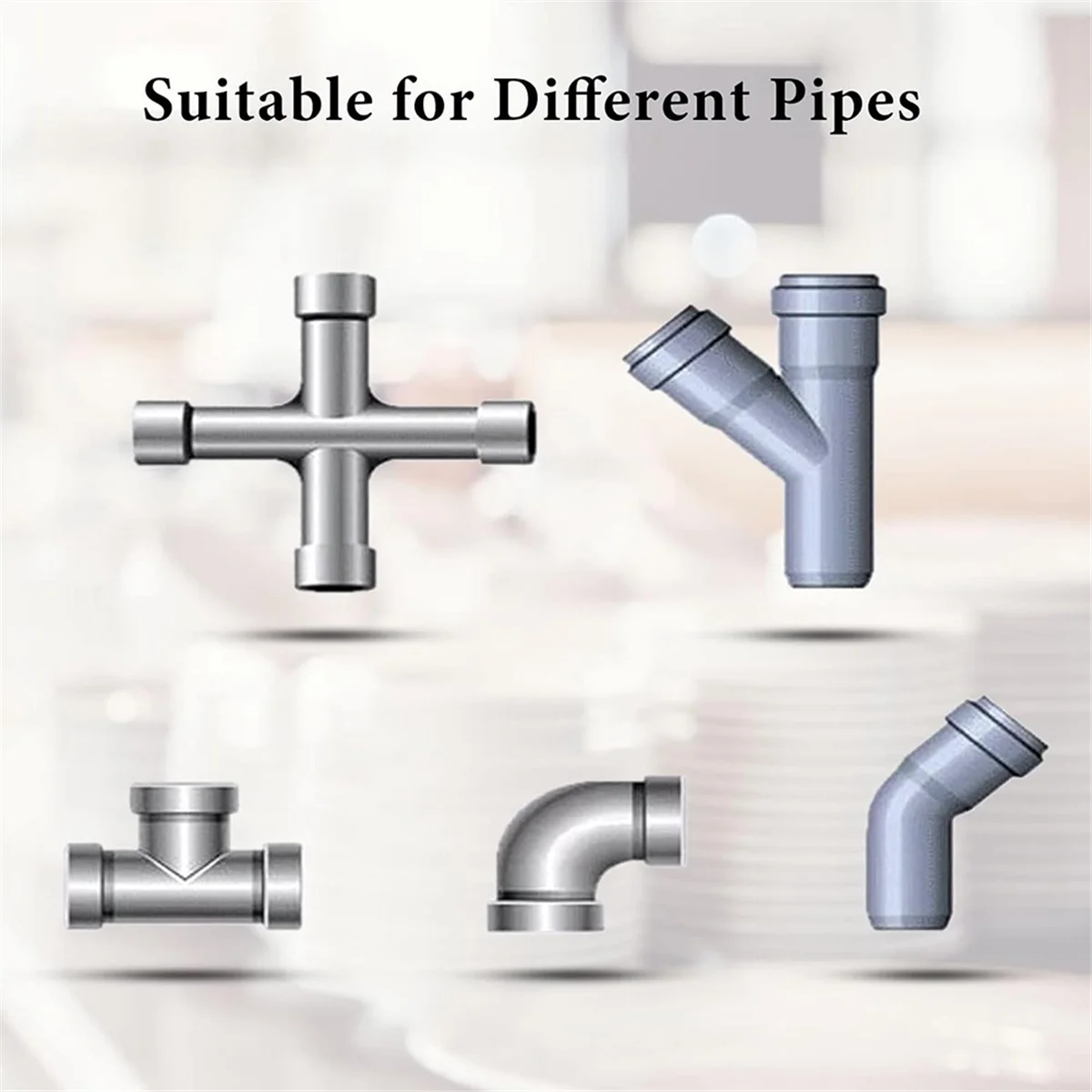 Beauty Drainage Cleaner Combination Cutter Head Set Automatic Head Locking Head Suitable for Pipe Dredging Machine 7-Piece Set