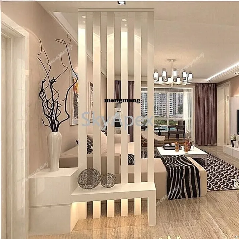 

F150 White Painted Foyer Entrance Partition Cabinet Shoe Cabinet Decorative Screen Living Room Decorative Cabinet Durable St