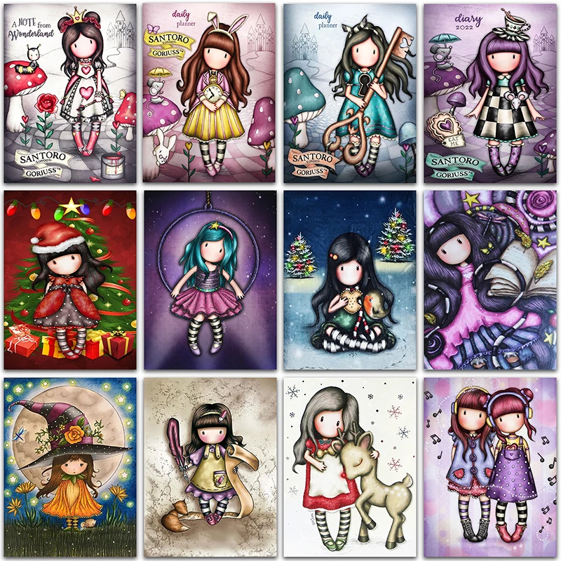 5D DIY Diamond Painting kit Christmas Cartoon girl Princess gift Full Square&Round mosaic embroidery Cross stitch home decor Art