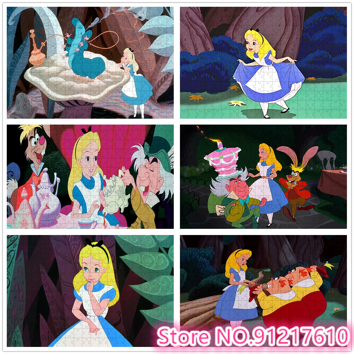 Disney Beautiful Princess Party 1000 Puzzle Anime Movie Cartoon Children's Puzzle Brain Burning Puzzle Game Holiday Gift